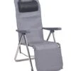 Alco Relaxer Aluminium Oval Tube Closed Leg Extilene Adjustable Headrest. Grey. Multiposition.583ALF-0074