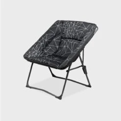 Portal Outdoor House Bilboa Luxury Folding Moon Style Chair Grey PT-CH-BILBAO-NIGHT