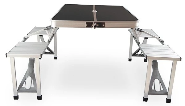 Gloucester Aluminium Deluxe Folding Picnic Set 2719KC 1 Gloucester Aluminium Deluxe Folding Picnic Set 2719KC