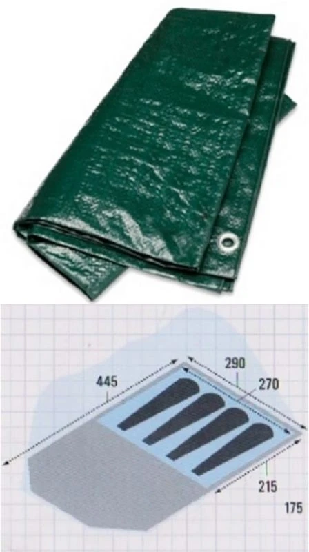 Gelert Stratus Tunnel 4 DLX Footprint Groundsheet Shaped To Fit 290 X 442cms 1 Gelert Stratus Tunnel 4 DLX Footprint Groundsheet Shaped To Fit 290 X 442cms