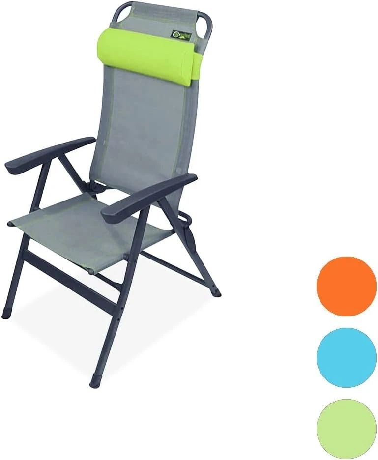 Portal Outdoor Ken Reclining Chair Grey With A Green Headrest And Stitching Complete With Anna Footrest 1 Portal Outdoor Ken Reclining Chair Grey With A Green Headrest And Stitching Complete With Anna Footrest