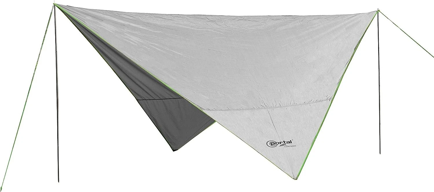 Portal Outdoor Green/Silver Mesa Tarp Awning 3.5mx3.5m PT-TN-MESA-GN 4 Portal Outdoor Green/Silver Mesa Tarp Awning 3.5mx3.5m PT-TN-MESA-GN - Image 4