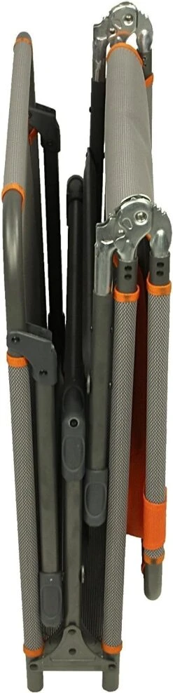 Portal Outdoor Lounger Sun Or Camping Bed Green With Orange Headrest And Stitching PT-CH-AVA -Hiking N Travel Sales 71iyzx ylbl. ac sl1500