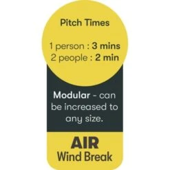 Quest Falcon AirShield 160 Windbreak (1 Panel) A1039 -Hiking N Travel Sales a1039 quest falcon airshield 160 1 panel windbreak 6 1
