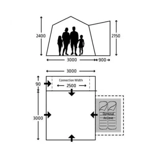 Kampa Cross Air TC Drive Away Awning 2023 9120002171 1 Kampa Cross Air TC Drive Away Awning 2023 9120002171