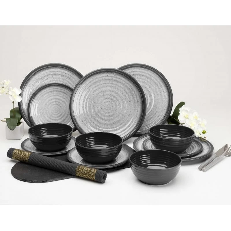 Flamefield Granite Grey 12pc Melamine Essentials Set GA0112 1 Flamefield Granite Grey 12pc Melamine Essentials Set GA0112