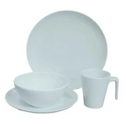 Flamefield Seramika Vanilla 16 Piece Premium Plus Melamine Set