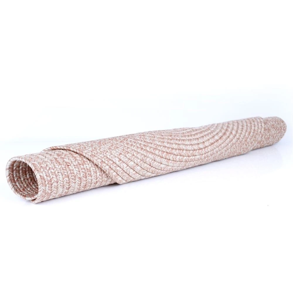 Gardenwize Faux Jute Outdoor Round Rug - Plain - 120cm Diameter GW451 2 Gardenwize Faux Jute Outdoor Round Rug - Plain - 120cm Diameter GW451 - Image 2