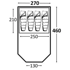 Kampa Mersea 4 CT3321 9120000235 3 Kampa Mersea 4 CT3321 9120000235 -Hiking N Travel Sales kampamersea4poledfp compressor 1