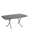 Alco Steel Folding Heavy Duty Oval/Rectangular Table 150cmx90cm Graphite R36GCG