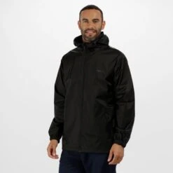 Hiking N Travel Sales 10 Regatta Pack It Men's Jacket RMW281 Black