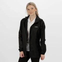 Hiking N Travel Sales 6 Regatta Pack It Women's Jacket III RWW305 Black