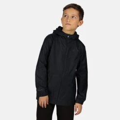 Hiking N Travel Sales 12 Regatta Pack It Kids Jacket III RKW213 Black