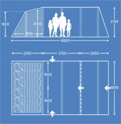 Kampa Hayling 6 AIR 9120001253