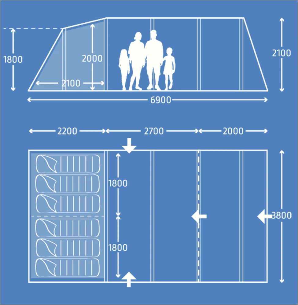 Kampa Hayling 6 AIR 9120001253 1 Kampa Hayling 6 AIR 9120001253