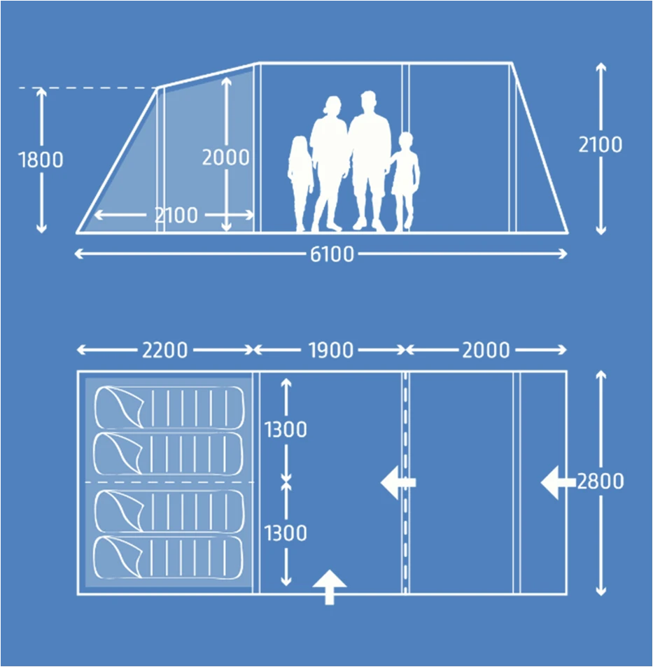 Kampa Hayling 4 Poled 9120001260 1 Kampa Hayling 4 Poled 9120001260