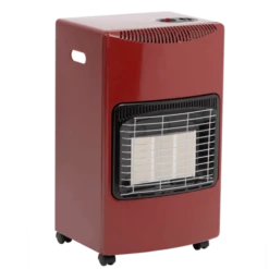 Lifestyle Household Red 3 Bar Radiant Butane Gas Cabinet Heater