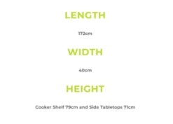 Zempire Kitchen Cupboards With Bag 172 X 40 X 79cm -Hiking N Travel Sales s l500 1 29 1