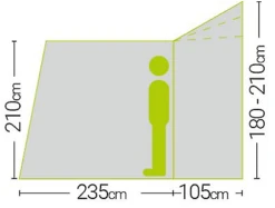 Quest Falcon Inflatable Air 300 Drive Away Awning (low) A3507A -Hiking N Travel Sales s l500 1 39 1