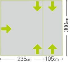Quest Falcon Inflatable Air 300 Drive Away Awning (low) A3507A -Hiking N Travel Sales s l500 2 18 1