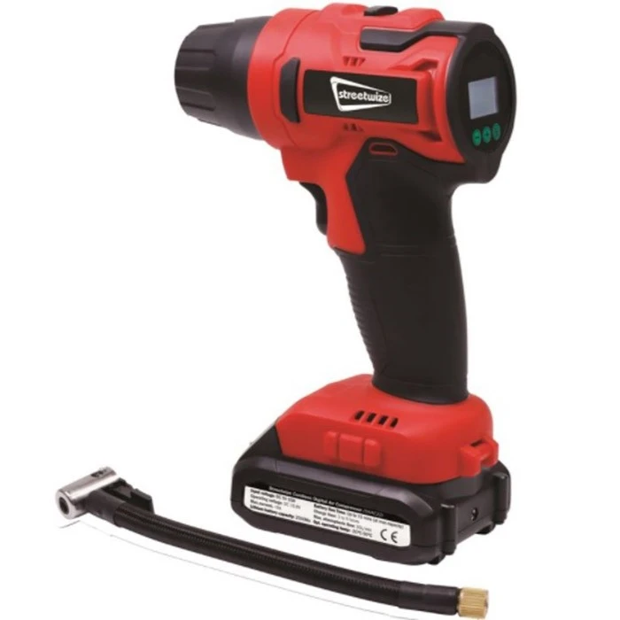 Streetwize Rechargeable Digital Air Compressor SWAC9 1 Streetwize Rechargeable Digital Air Compressor SWAC9