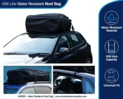 Streetwize 458-Litre Water Resistant Roof Bag (Roof Bars) SWRB9 -Hiking N Travel Sales swrb9 infographic amazon 1000x800 1