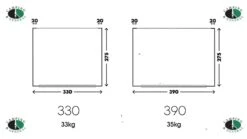 Telta Life 390 Inflatable Caravan/Motorhome Awning AW0005 -Hiking N Travel Sales telta life dimensions 1
