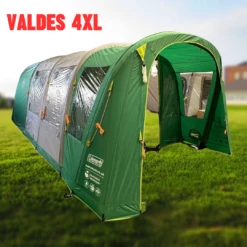 Coleman Valdes Deluxe 4xl Air Open Fronted Blackout Tent Package With Carpet And Groundsheet 2000037563 -Hiking N Travel Sales valdes 4xl right side 1